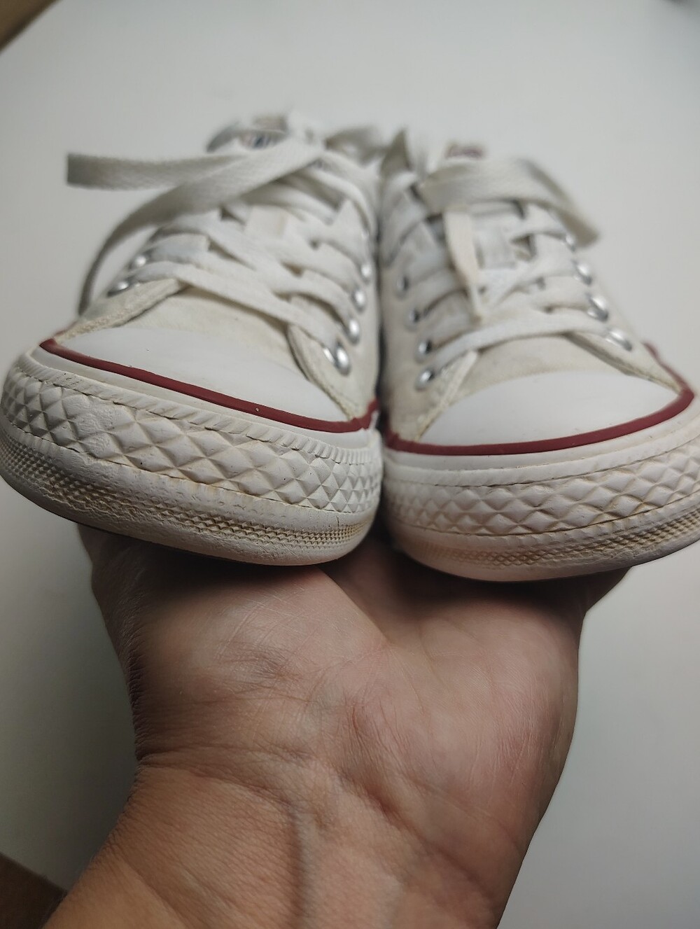 Converse Chuck Taylor Allstar Low Top White Canvas Lace-Up Sneakers Size 7 - Picture 7 of 10